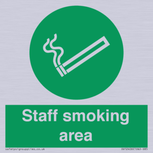 Staff smoking area